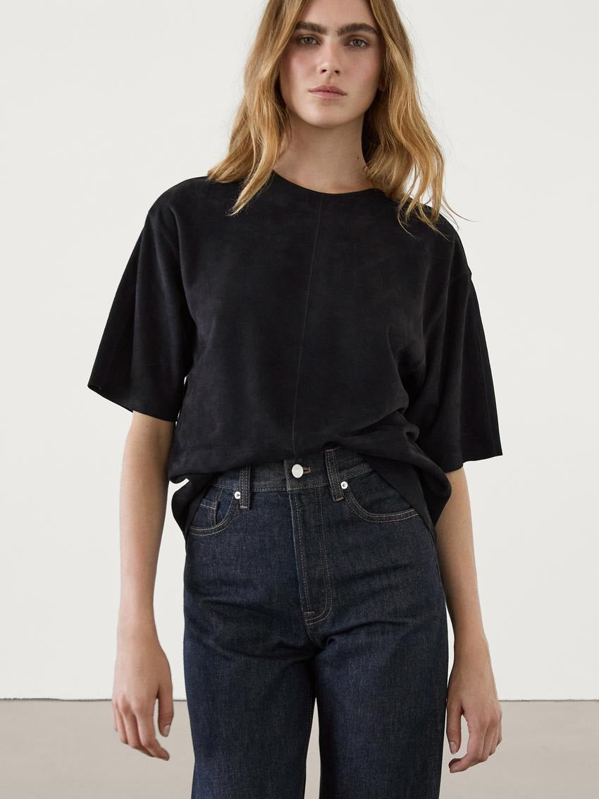 Straight-Leg High-Waist Jeans