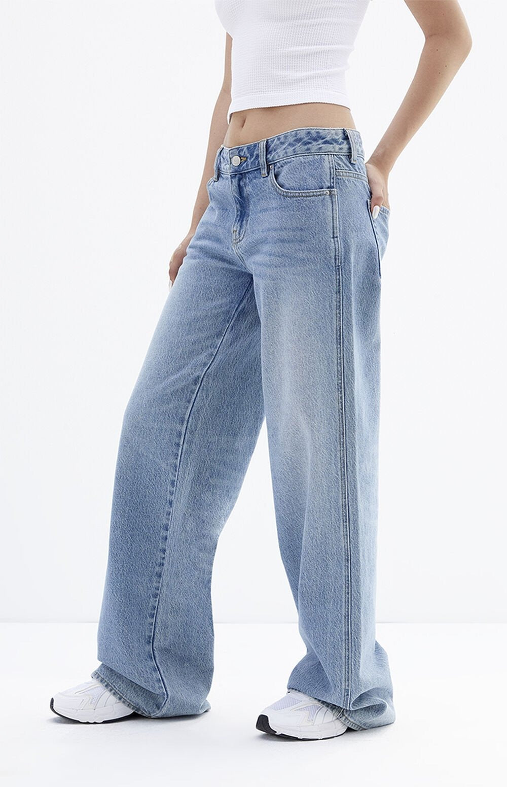 Lorina™ l Low Rise Baggy Jeans