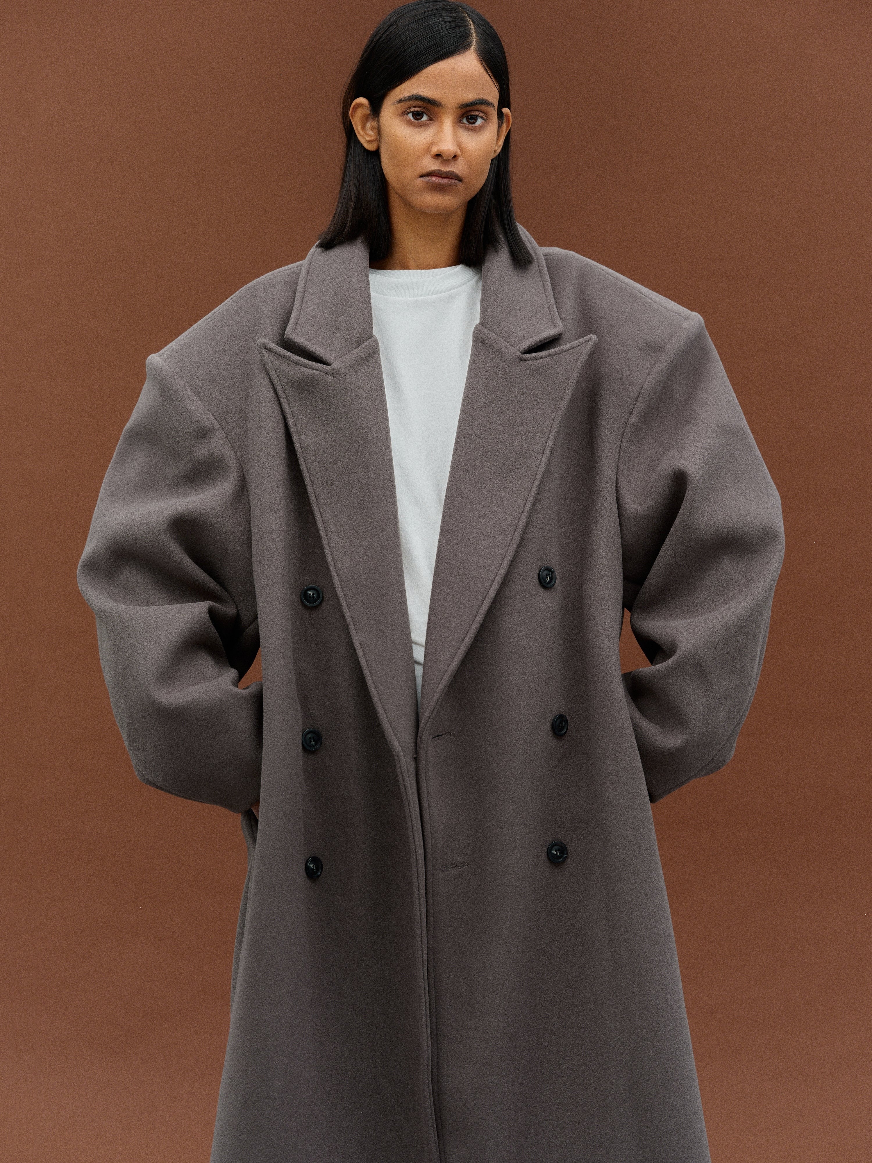 Grey Oversized Coat
