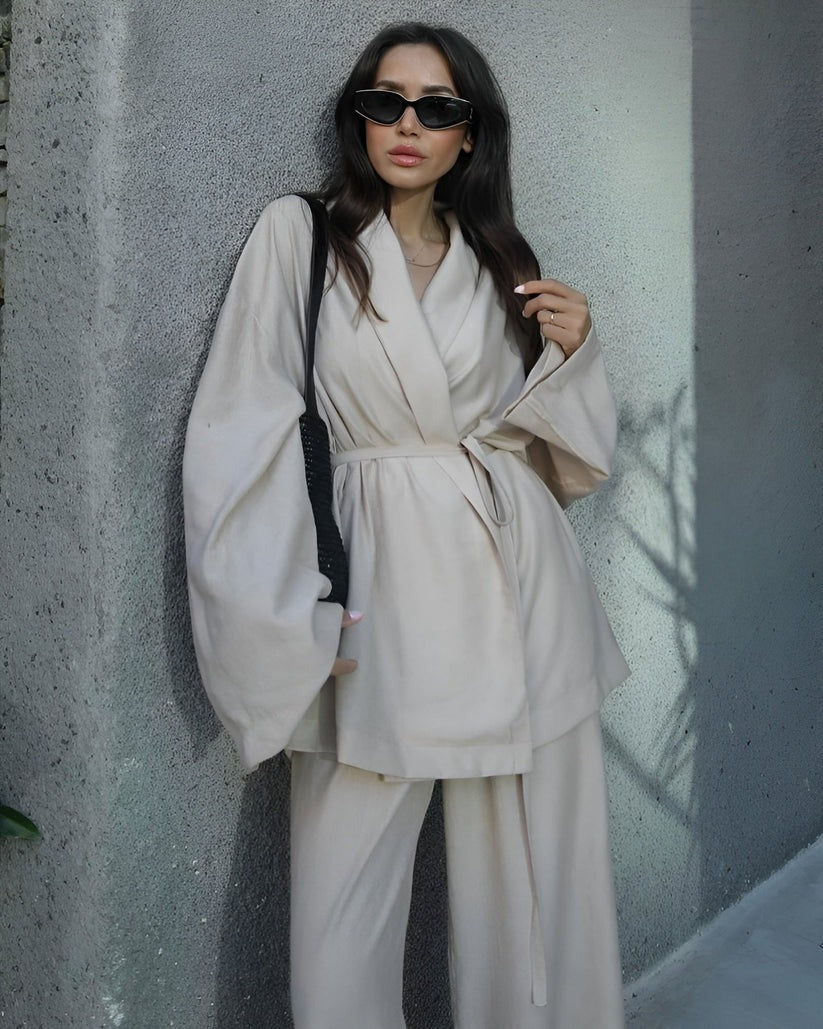 Linen Kimono Set