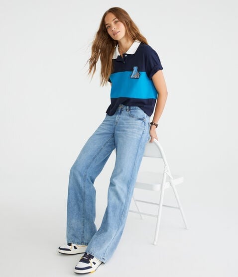Lorina™ l Low Rise Baggy Wide Leg Jean