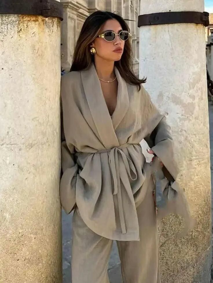 Linen Kimono Set