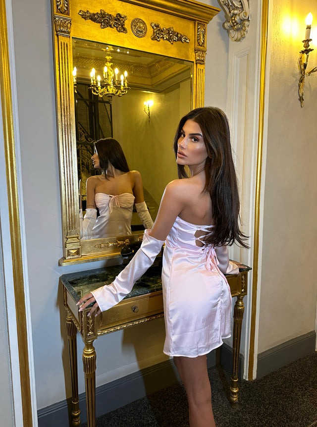 Lina™ | Satin Mini Dress