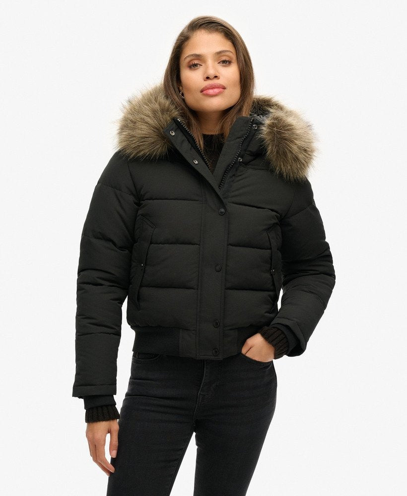Bomber Jacket With Hood