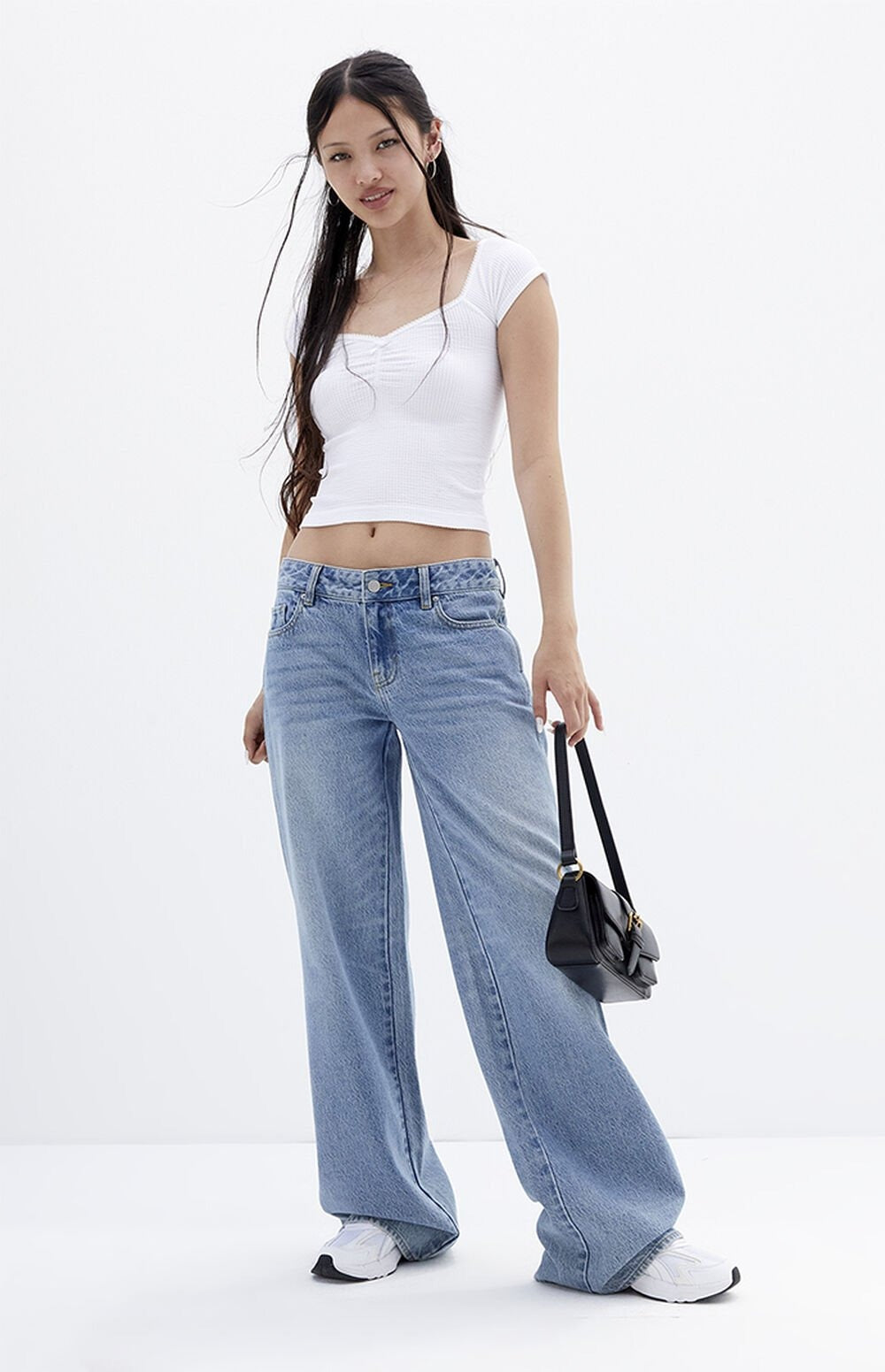 Lorina™ l Low Rise Baggy Jeans