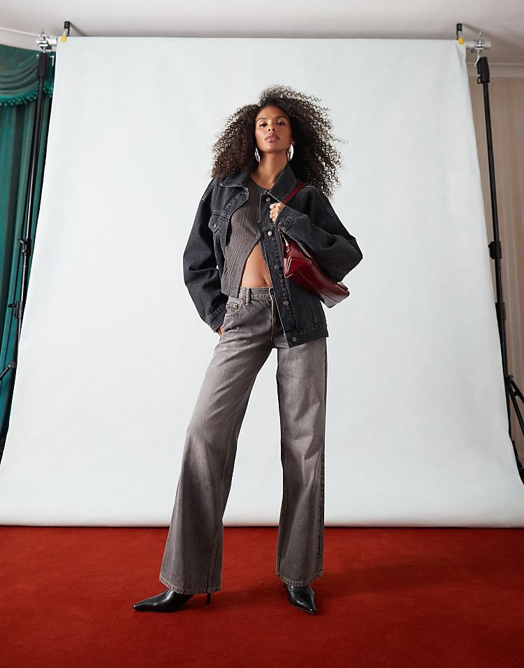 Lina Low Rise Wide Leg Jeans