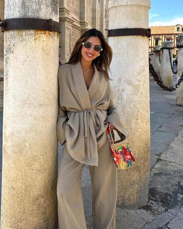 Linen Kimono Set