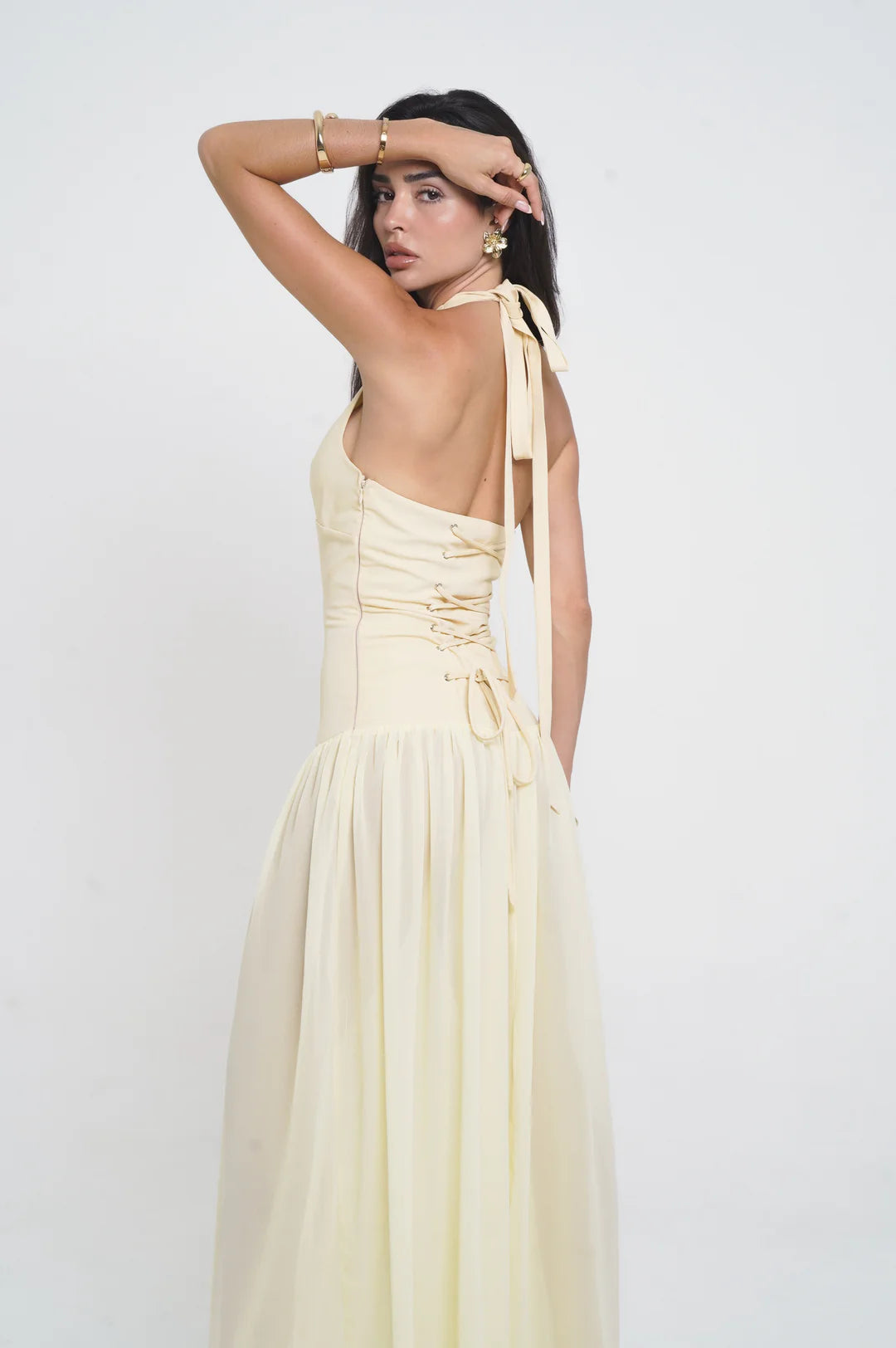 Soft Yellow Maxi Dress