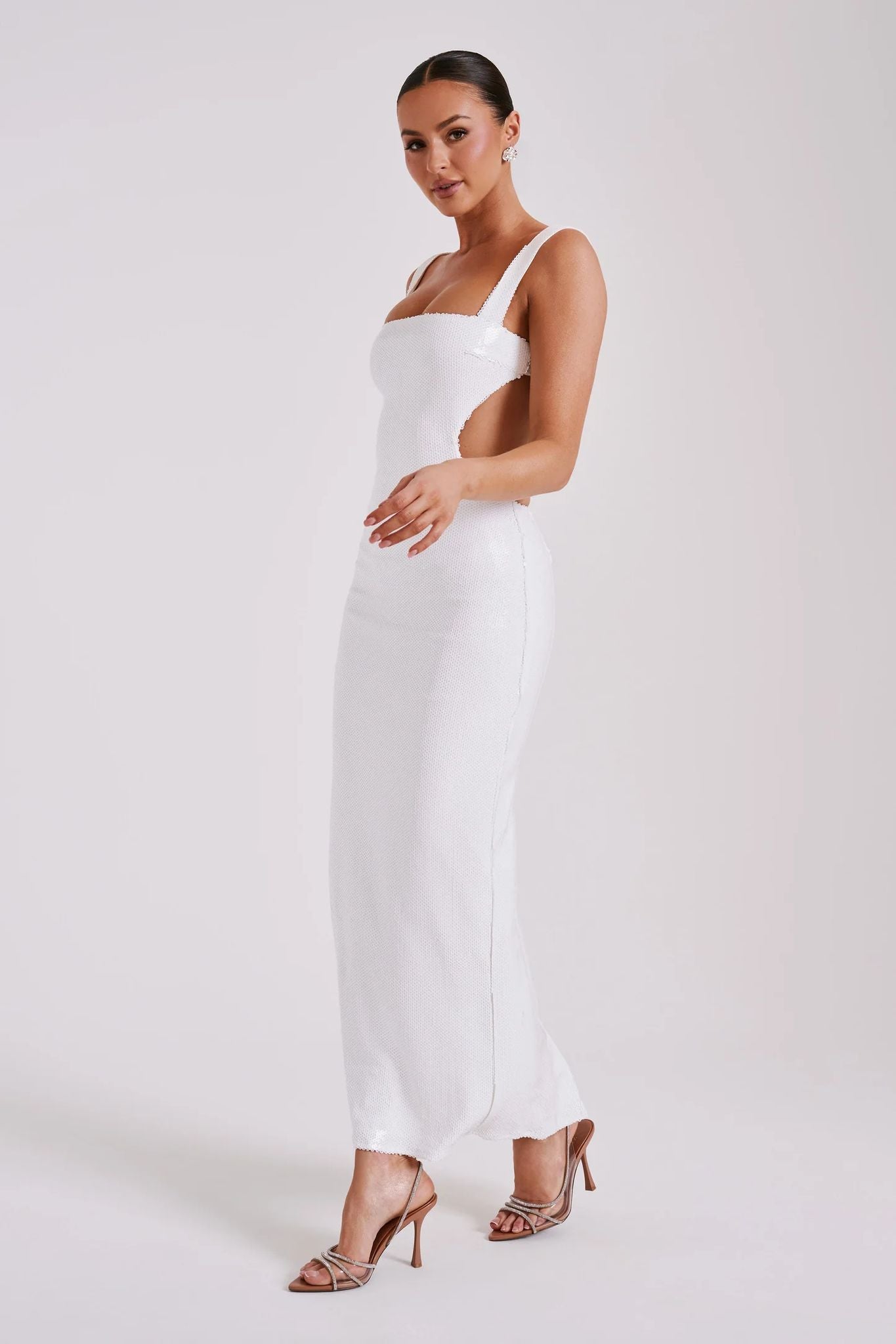 Sequin Cut Maxi Dress