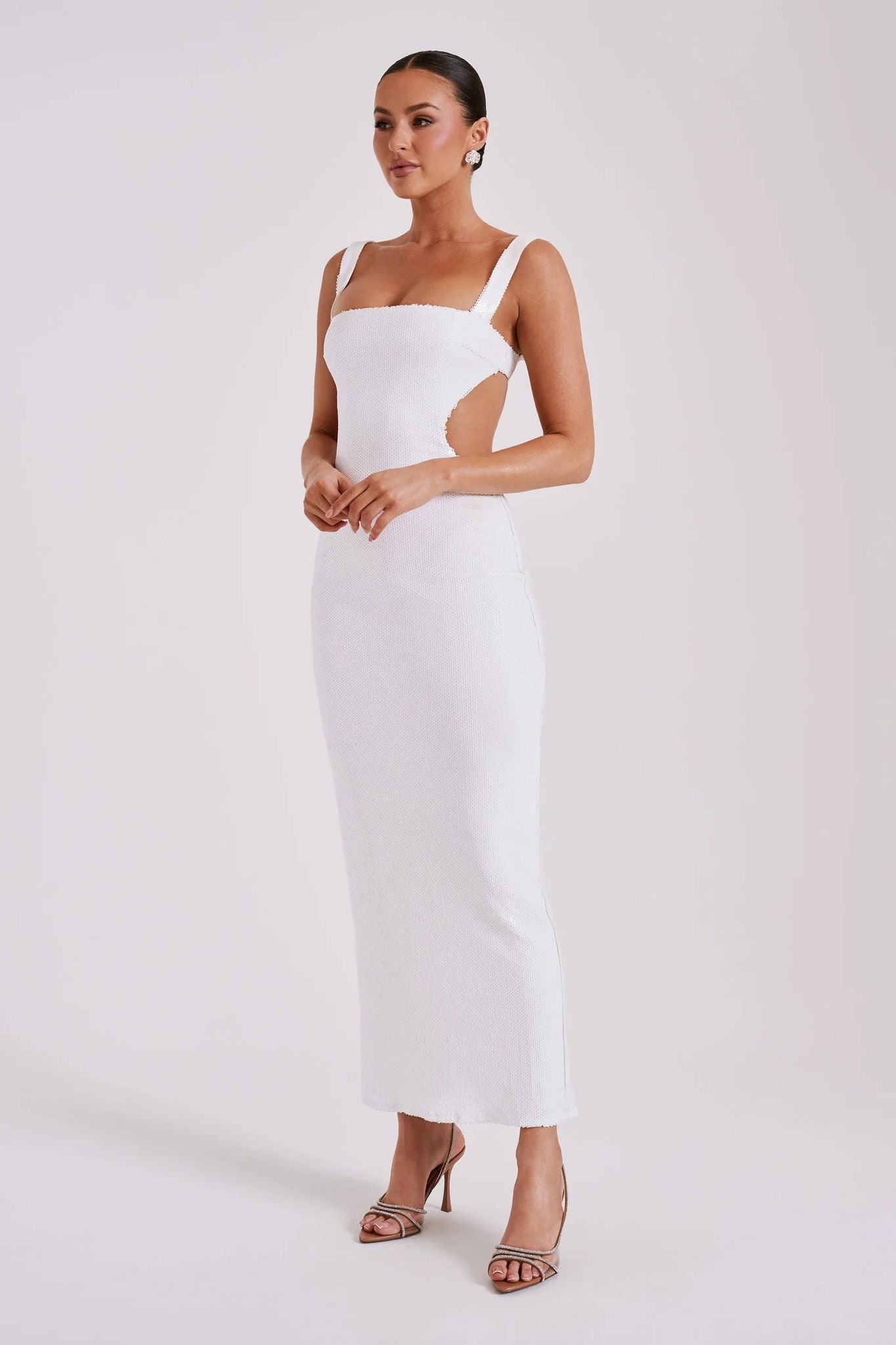 Sequin Cut Maxi Dress