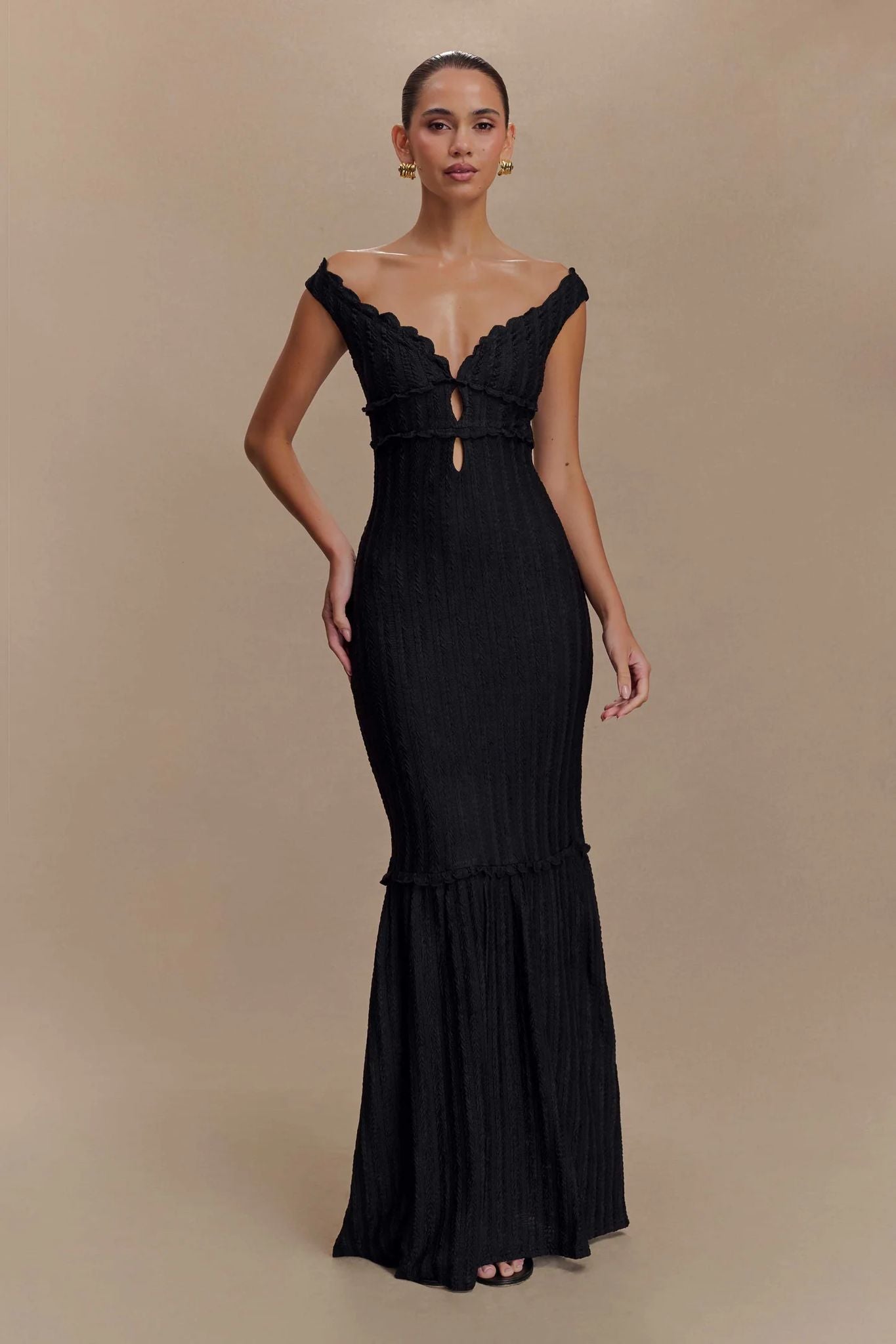 Off Shoulder Maxi Dress