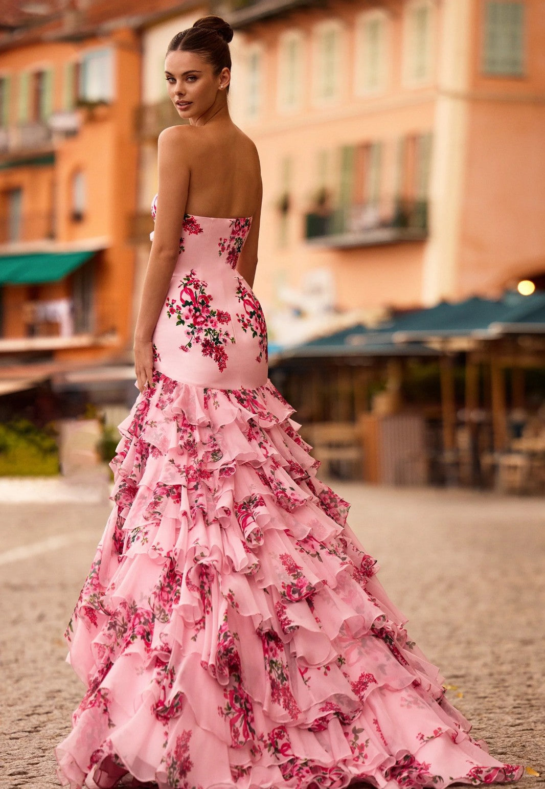 Pink Print Dress
