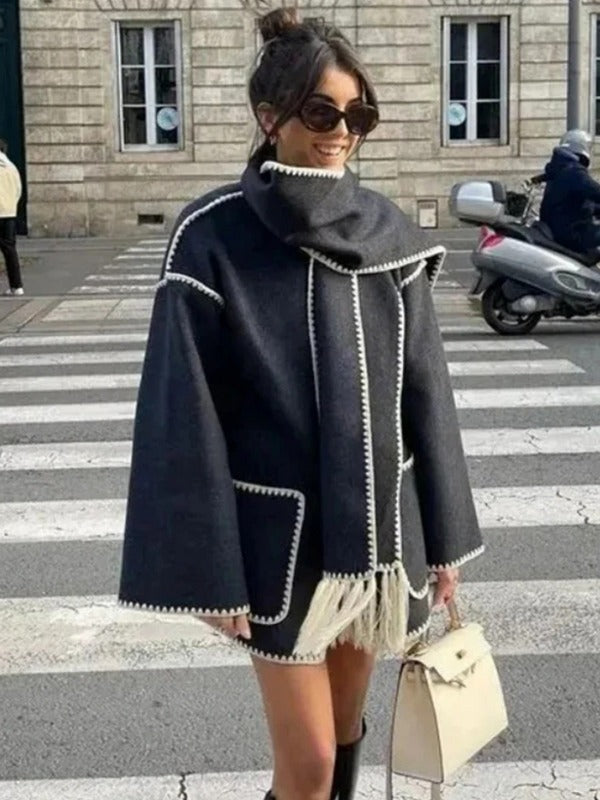 Woolen Scarf Jacket