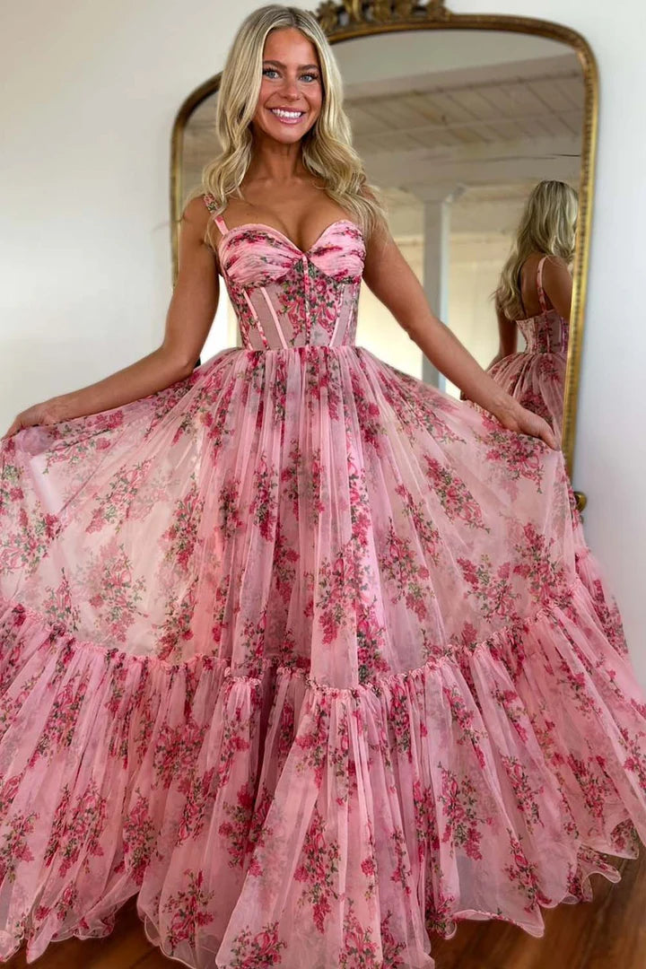 Pink Floral Dress