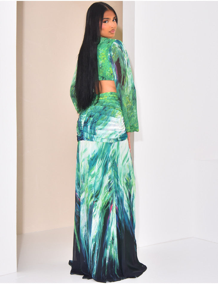 Regal Glow Maxi Dress